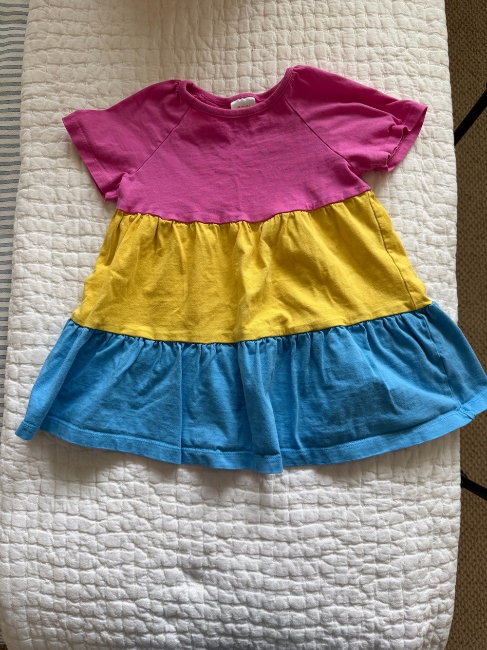 Hanna Andersson Colorblock Tiered Dress